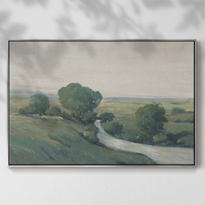 «Run Creek I», toile encadrée de qualité supérieure - prête à être accrochée
