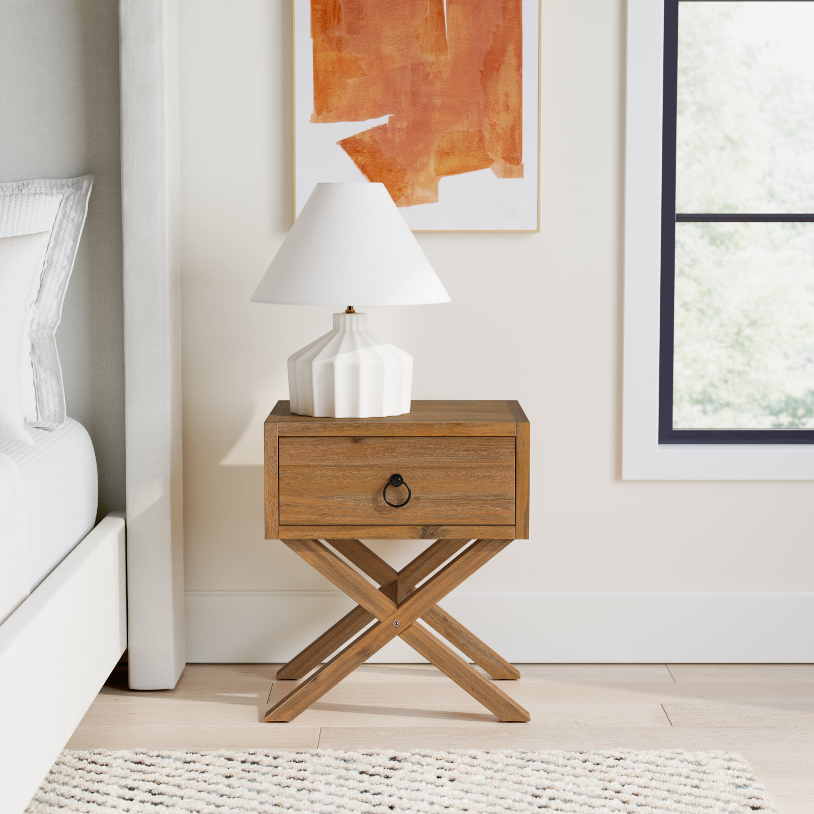 Elin 1 - Drawer Nightstand, Natural