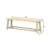 Modern 59 Inch Solid Wood Bench, Champagne Finish, Comfortable Seating For 3 Adults, Maximizes Space - Frame, Fits Snugly In Small Spaces-837049155