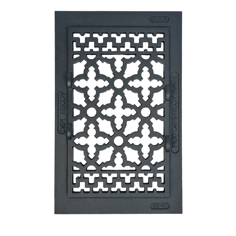 10" x 6" Grille & Louver, Floor opening (w/o holes and screws)