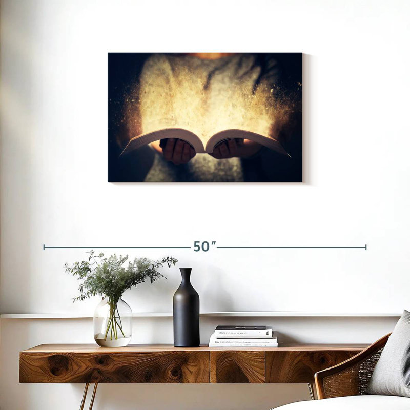 Kerner Reading The Holy Bible, 20" H x 30" W