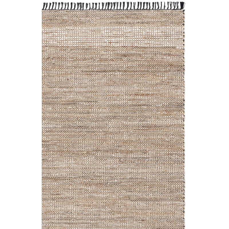 Cape Cod 153 Hand Woven Denim/Jute/Cotton Rug in Beige, Rectangle 8' x 10'