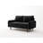 Anacapa 58" Velvet Round Arm Sofa Loveseat-813055681