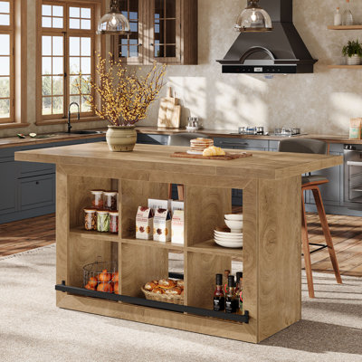 Kitchen Island with Storage by Winston Porter