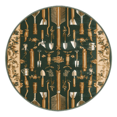 Tapis vert français lavable à la machine