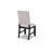 Rustic Traditional Dining Set Rectangle Table Fabric Upholstered Bench Tufted Nailhead Trim Chairs 6Pc Set