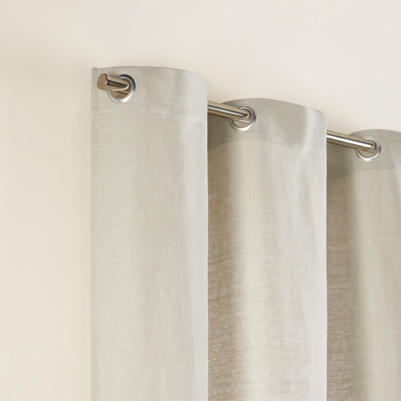 Aubin Linen Room Darkening Single Panel, Width 350 x Drop 275cm