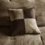 Édredon 7 pièces pour grand lit - Faux suède brun, ambiance chalet Cabin, coussins décoratifs inclus-121232147-121232148