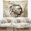 Portrait american indian illustration tapisserie-28484730