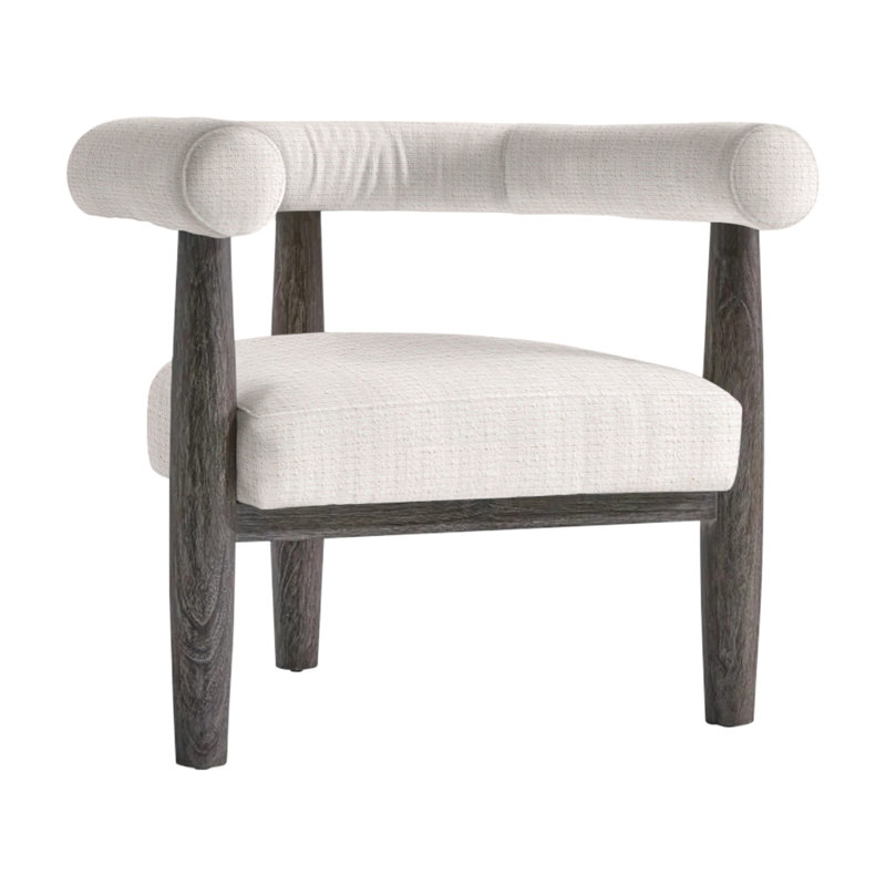 Marin Patio Chair with Cushions, White Sunbrella 6063-000