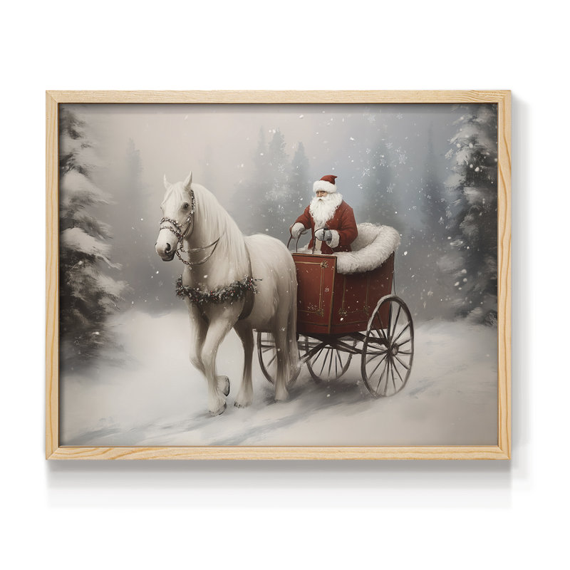 Chirstmas Art-CMXXI -Framed Print - Restickable, H 8 po x l 10 po, Naturel