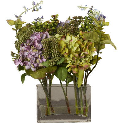 Arrangement floral mélangé à vase