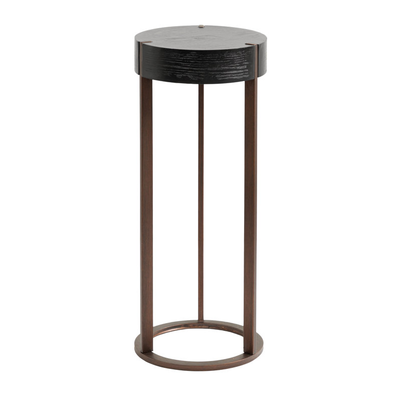 Round Wooden Drink Table