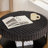 30.9"Wide Upholstered Round Ottoman Coffee Table Foot Rest with Black Metal Legs, Footstool with Wooden Open Storage Shelf,Faux Fur Footstool for Living Room Bedroom Entryway Hotel-1388137363