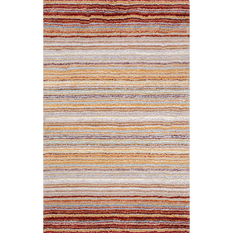 Kellan Striped Hand Woven Area Rug, Rectangle 152 x 244cm