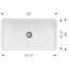 Cerana 33" L x 19.19'' W Single Bowl Fireclay Farmhouse Sink-47859020