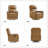 Ramus 30.31'' Wide Genuine Leather Swivel Rocker Recliner Set of 2-70689578