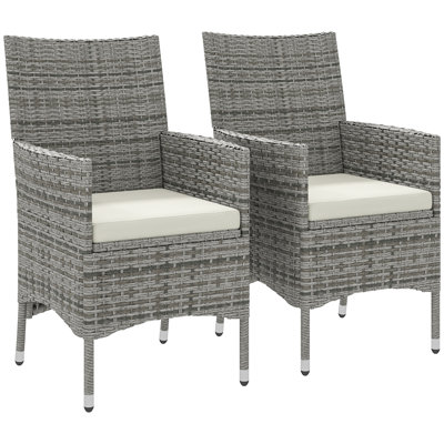 Patio Dining Armchair with Cushion