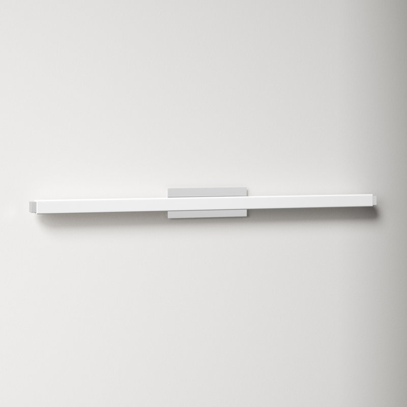 Erby LED Flush Mounted Sconce, Chrome, 2700K, 3" H x 37.75" W x 3.38" D
