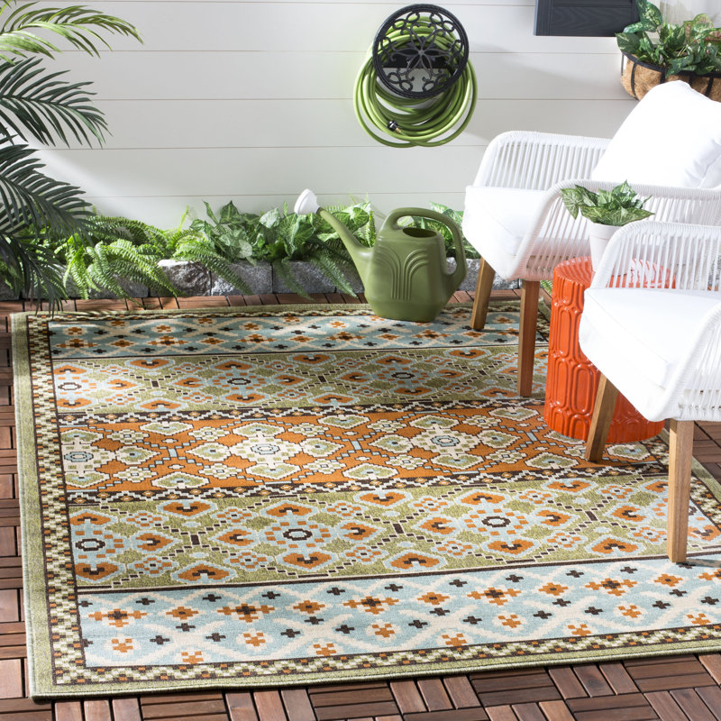 Northpoint Performance Southwestern Indoor/Outdoor Area Rug, Rectangle 5'3" x 7'7"