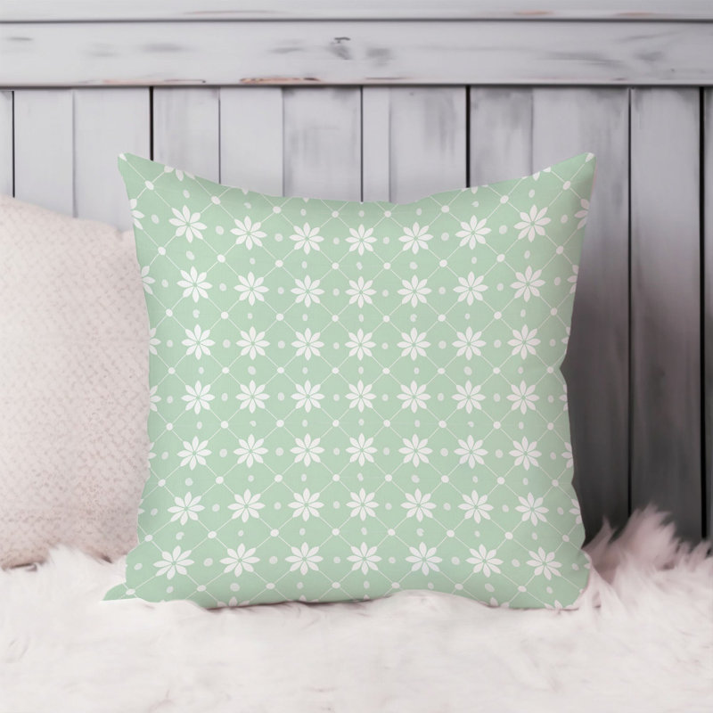 Abstract Green Pattern VII Patterns Modern, 16"H x 16"W
