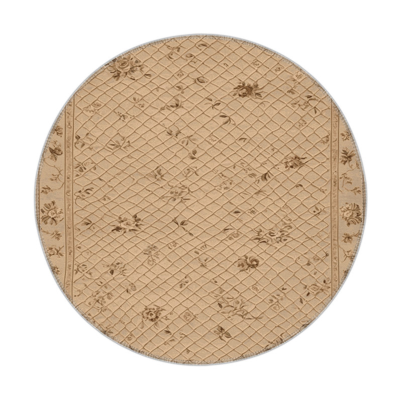 French Brown Indoor and Outdoor Area Rug, Rectangle 3' x 5'