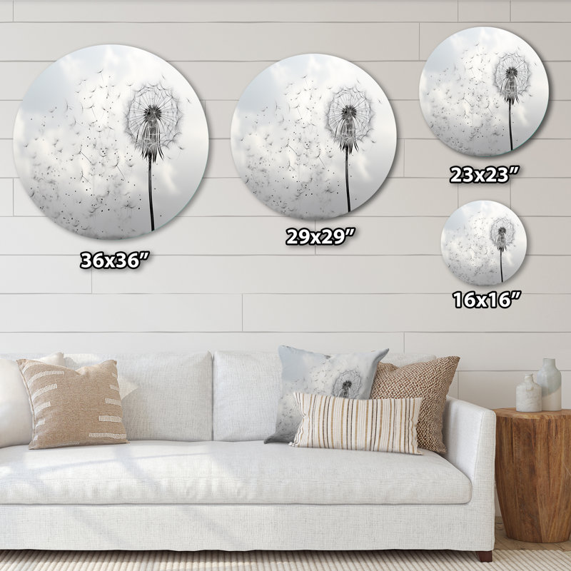 Coledale - Art floral rond en métal, H 36 po x l 36 po