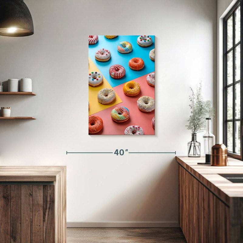 Yarlin Assorted Glazed Doughnuts, 36" H x 24" W