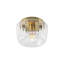 Plafonnier encastré cylindrique moderne en verre 1 lumière 6,3 po