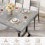 Grande table de salle à manger 70,9 po pour 6 personnes, table de cuisine rectangulaire avec pieds en métal robustes, table de salle à manger en bois pour famille-87358527