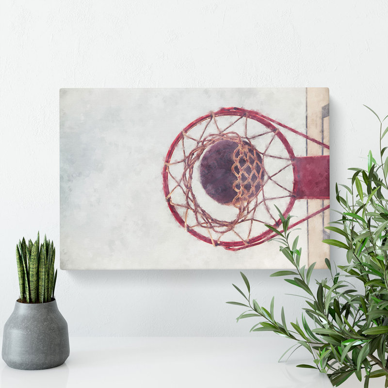 The Basketball Hoop - Wrapped Canvas, 60cm H x 91cm W x 3cm D