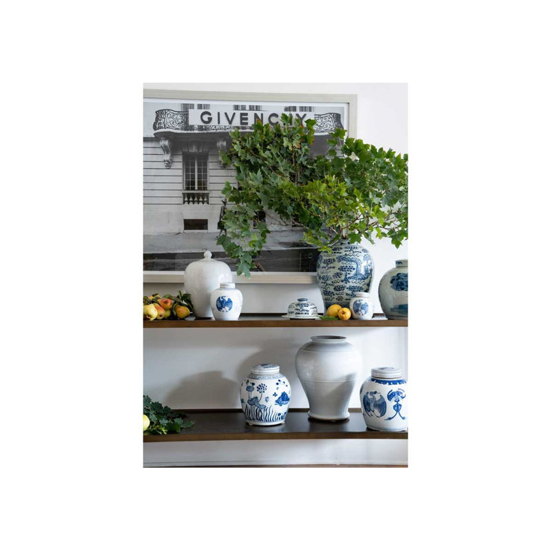 Handmade Ceramic / Porcelain Jar, 6" H x 6" W x 6" D