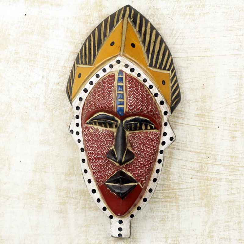 Masque en bois africain ayomide