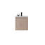 Ensemble de meuble-lavabo mural avec lavabo en céramique et portes à fermeture en douceur pour espaces compacts-133668307