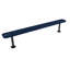 Banc gris perforé de 2,44 m (8 pi), sans dossier, surface plane-270461682-270461689