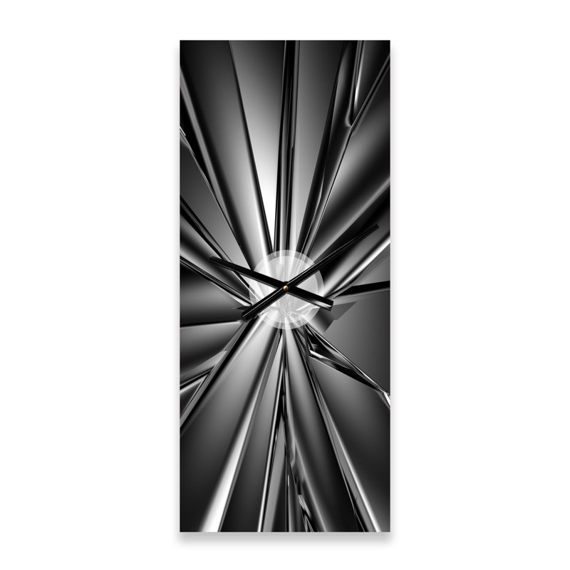Horloge murale moderne cristal futuriste, Petit