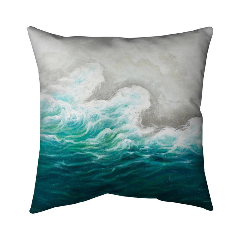 Seaside - 26"x26" Throw pillow cover - Poly twill - Print on demand