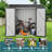 Aiho 6 ft. W X 4 ft. D Galvanized Steel Horizontal Storage Shed-65754512