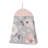 Butterfly Pink and Taupe   Floral 4 Piece Crib Bedding Set