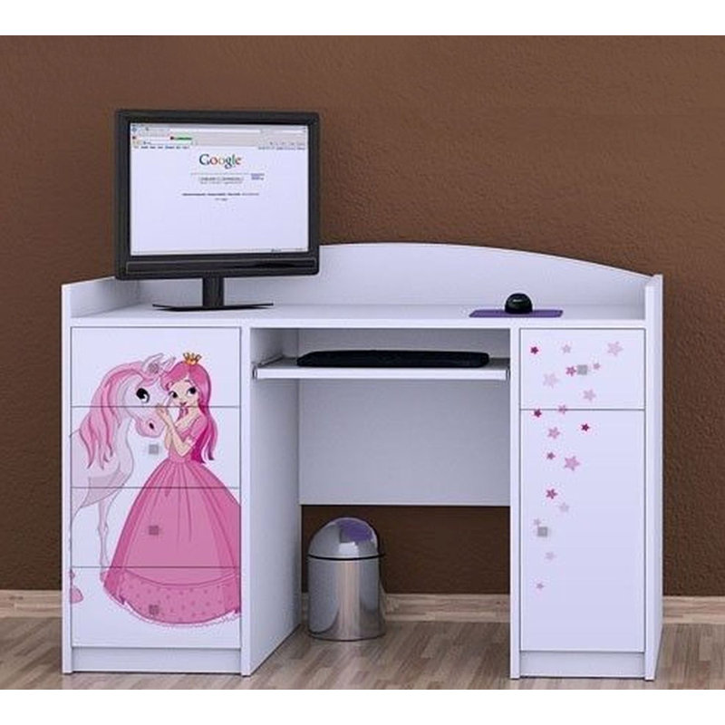 Beasley 125cm Writing Desk, White