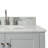 Flynt 43'' Single Bathroom Vanity with Carrara Marble Top-64627241