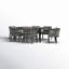 Elvina 66'' Rectangular 6 - Person Outdoor Dining Set with Cushions
