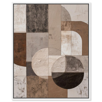 «Plaster and Arc II», reproduction d'art moderne sur toile par Art Remedy, cadre blanc, 16 x 20