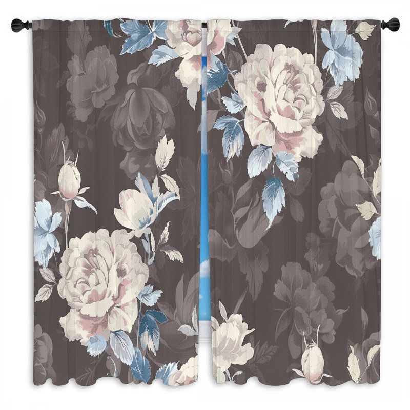 Paire de rideaux obscurcissant en polyester Nykeya, L 20 po x L 61 po