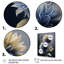 «Hyperrealistic Blue and Gold Flower I», reproduction sur toile-86827903-86827901