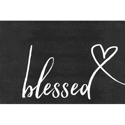 «Gray Blessed Heart», art textuel sur toile tendue