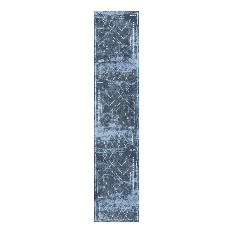 Eudora Geometric Indoor Rug, Runner 2'7" x 12'