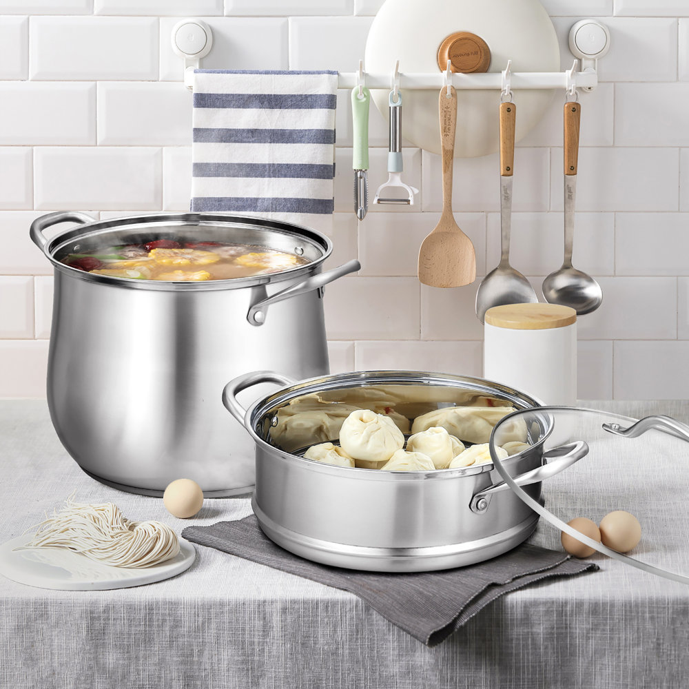 Costway 6.2 Quarts Stainless Steel Steamer Pot