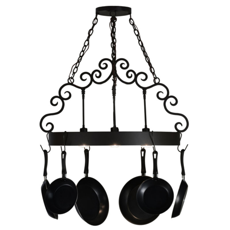 Steel Handcrafted Round Hanging Pot Rack