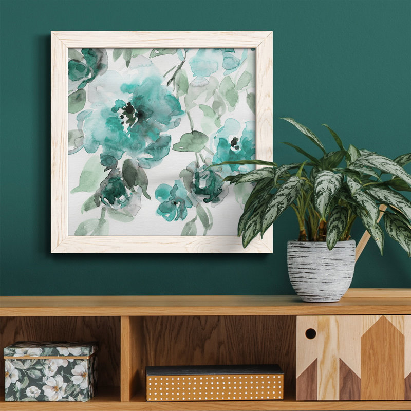 Hillside Study - Reproduction d'art sur toile encadrée, H 20 po x l 20 po x P 1,5 po, Cadre blanc
